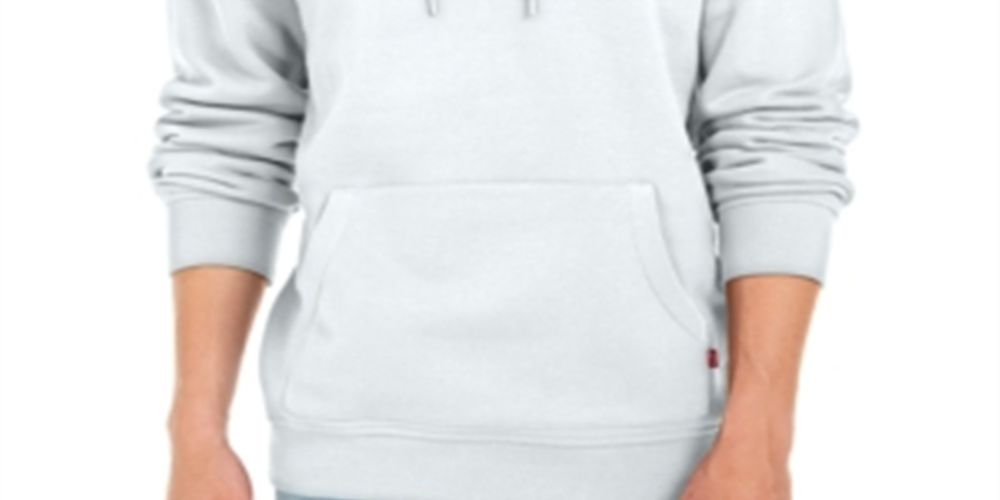 Levi's Men's Logo Hoodie White Size Medium