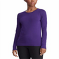 Ralph Lauren Women's Long Sleeve Stretch T-Shirt Purple Size Medium