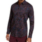 INC International Concepts Men's Abstract Scribble Sylas Shirt Black Size X-Large