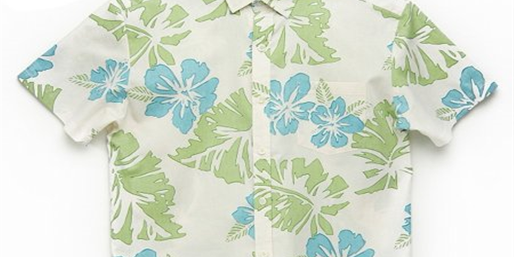 Men's Button Down Moahala Floral Shirt Beige Size X-Small