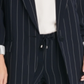 DKNY Women's Pinstripe Business Blazer Navy Size L