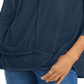 Style & Co Women's Seam Detail High Low Top Blue Size Small