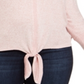 Style & Co Women's Plus Tie Hem Sweater Pink Size 4X