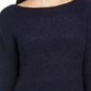 Style & Co Women's Slub Knit Pullover Sweater Blue Size Petite Small