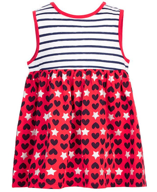 First Impressions Baby Girl's Hearts Stars & Stripes Tunic Top Red Size 24MOS