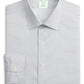 Brooks Brothers Men's Milano Slim Fit Non Iron Dobby Supima Cotton Dress Shirt Gray  Size 16.5X32