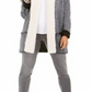 Style & Co Women's Sherpa Cardigan Black Size PP