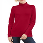 Karen Scott Women's Cotton Turtleneck Top Red Size XXL