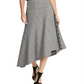 DKNY Women's Plaid MIDI aLine Skirt Black Size 12