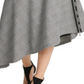 DKNY Women's Plaid MIDI aLine Skirt Black Size 12