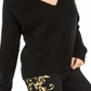 Inc International Concepts Women's Cashmere V-Neck Sweater Deep Black Size XL