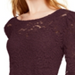 INC International Concepts Women's Lace Top Wine Size X-Small