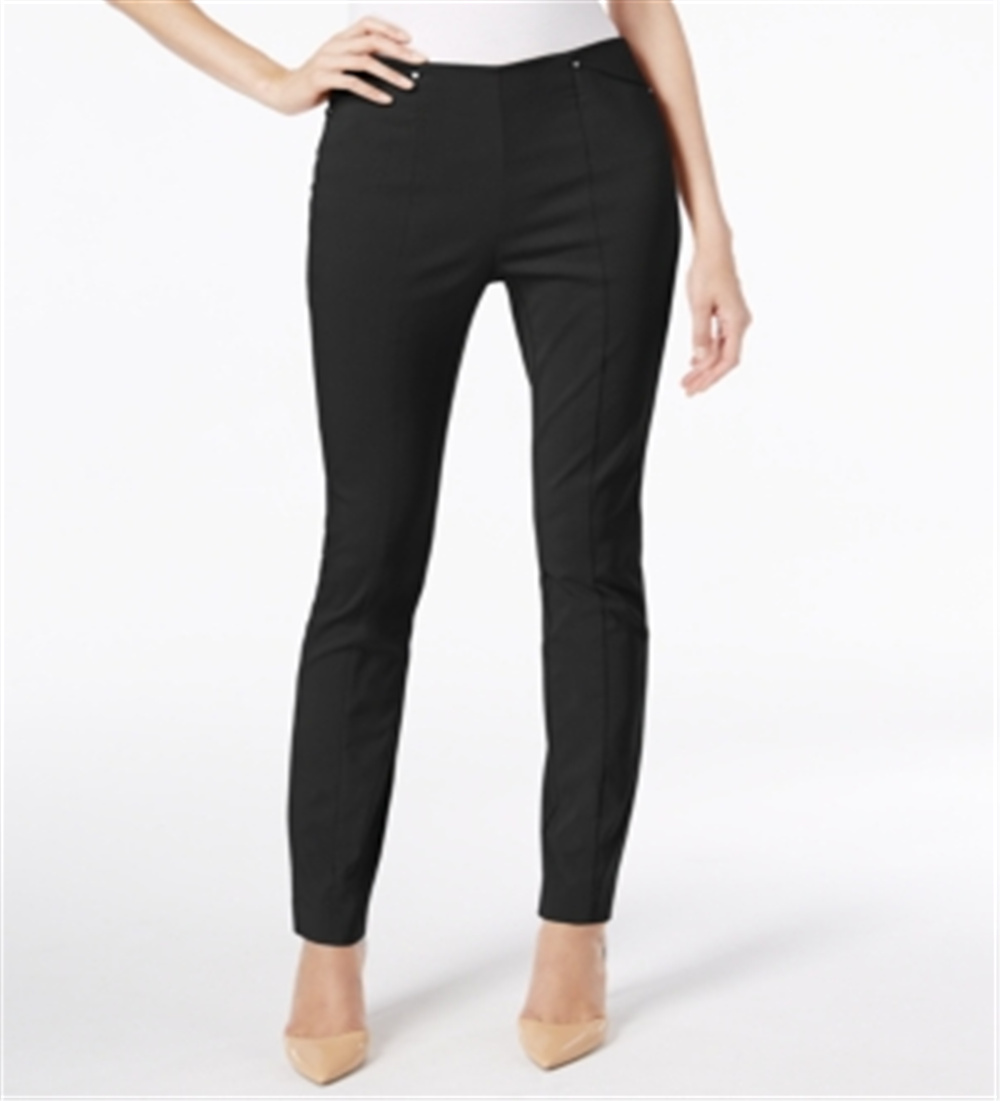 Alfani Women's  Pull-on Skinny Ankle Pants  Deep BlackSize 0