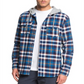 Quiksilver Men's Moonlit Ocean Plaid Long Sleeve Button Down Shirts Blue Size X-Large