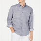 Inc International Concepts Men's Sloan Stretch Stripe Shirt Grey Size M