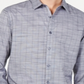 Inc International Concepts Men's Sloan Stretch Stripe Shirt Grey Size M