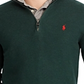 Polo Ralph Lauren Men's Cotton Quarter-Zip Sweater Green Size Medium