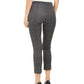 Michael Kors Women's Cropped Checked Pants Black Size Petite M