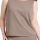 Nine West Women's Jewel Neck Top Gray Size S