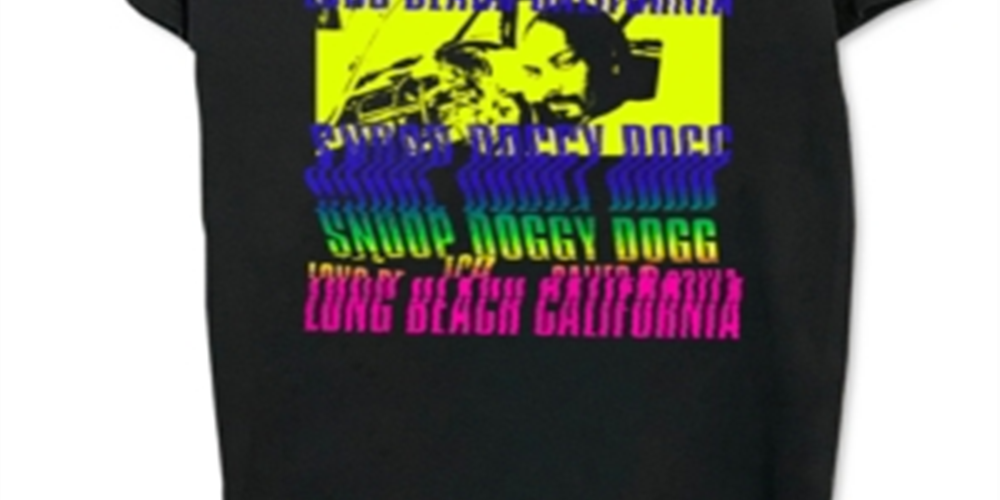 Neon Snoop Dogg Men's Graphic T-Shirt Black Size Large