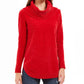 Style & Co Women's Chenille Cowl Neck Sweater Red Size X-Small