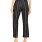 Charter Club Women's Striped Cropped Tummy Control Pants Black Size 6