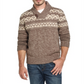 Weatherproff Vintage Men's Sweater Shawl Collar Marled Knit Green Size Large