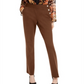 INC International Concepts Women's Side Button Bootcut Pants Brown Size 8