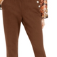 INC International Concepts Women's Side Button Bootcut Pants Brown Size 8