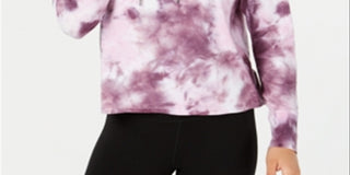 Calvin Klein Women's Tiedye Graphic T-Shirt Purple Size Large