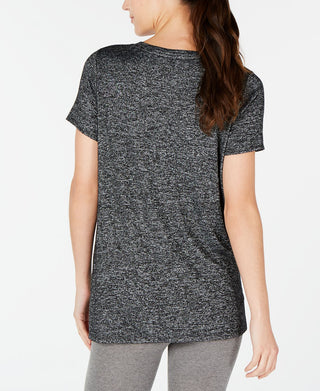 Calvin Klein Women's Twisted Hem Tee Gray Size Small