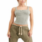 Free People Women's Sunflower Tank Top - Ivory Combo White Size L