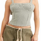 Free People Women's Sunflower Tank Top - Ivory Combo White Size L