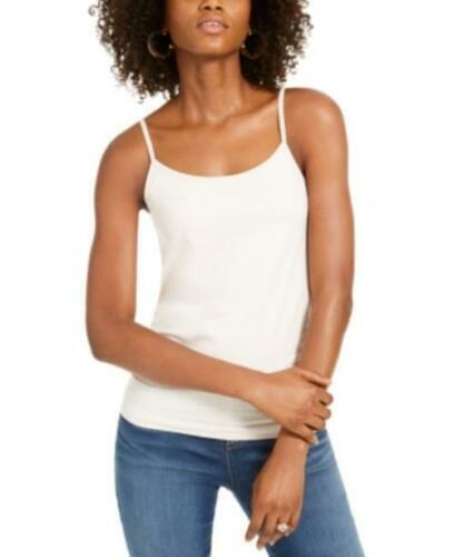 INC International Concepts Women's Spaghetti Strap Scoop Neck Top Beige Size Small