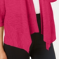 Alfani Women's Linen Open Front Cardigan Pink Size Petite Medium