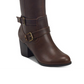 Indigo Road Women's Salma Faux Leather Almond Toe Riding Boots Brown Size 8.5 M
