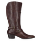 Indigo Road Women's Salma Faux Leather Almond Toe Riding Boots Brown Size 8.5 M