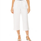 Charter Club Women's Linen Cropped Tie Waist Pants Grey Size X-Small