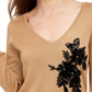 INC Women's Long Sleeve V Neck Sweater Brown Size S