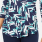 JM Collection Women's Printed T-Shirt  Green Size XS