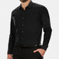 Kenneth Cole Men's Big & Tall Classic Fit Solid Dress Shirt Black Size 34-35