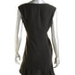 Lauren Ralph Lauren Women's Crepe Drop Waist Wear to Work Dress Black Size 2