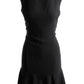 Lauren Ralph Lauren Women's Crepe Drop Waist Wear to Work Dress Black Size 2