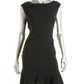 Lauren Ralph Lauren Women's Crepe Drop Waist Wear to Work Dress Black Size 2