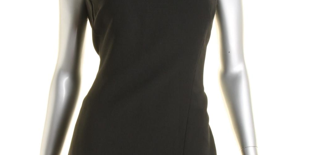 Lauren Ralph Lauren Women's Crepe Drop Waist Wear to Work Dress Black Size 2