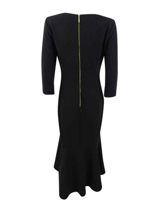 Calvin Klein Women's Ruffled-Hem MIDI Dress Black Size 4