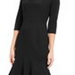 Calvin Klein Women's Ruffled-Hem MIDI Dress Black Size 4
