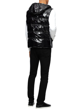 Calvin Klein Men's Turtle Neck Full Zip Vest Black Size XX-Large
