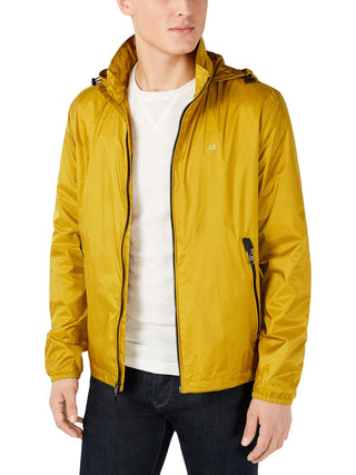 Calvin Klein Men's Lightweight Ripstop Jacket Yellow Size Large