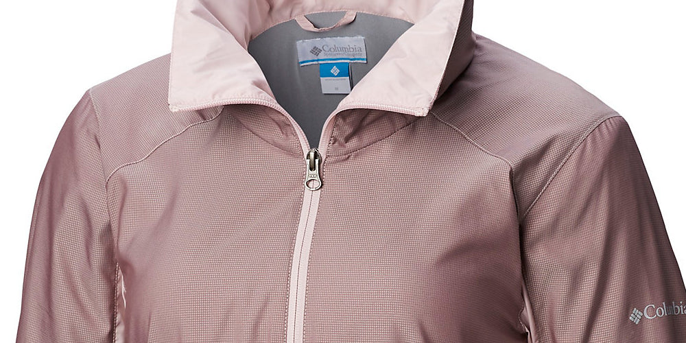 Columbia Women's Sustina Springs Lined Windbreaker Jacket Pink Size M